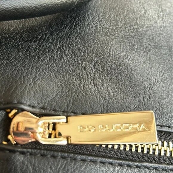 Big Buddha black tote shoulder bag with flower wallet/pouch - Picture 8 of 9